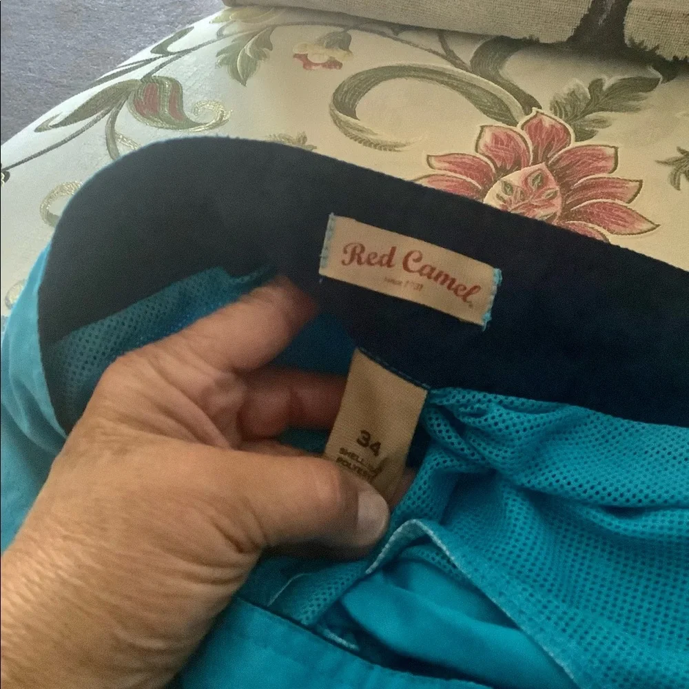 Board shorts by Red camel Medium blue Velcro pocket side in good conditi…